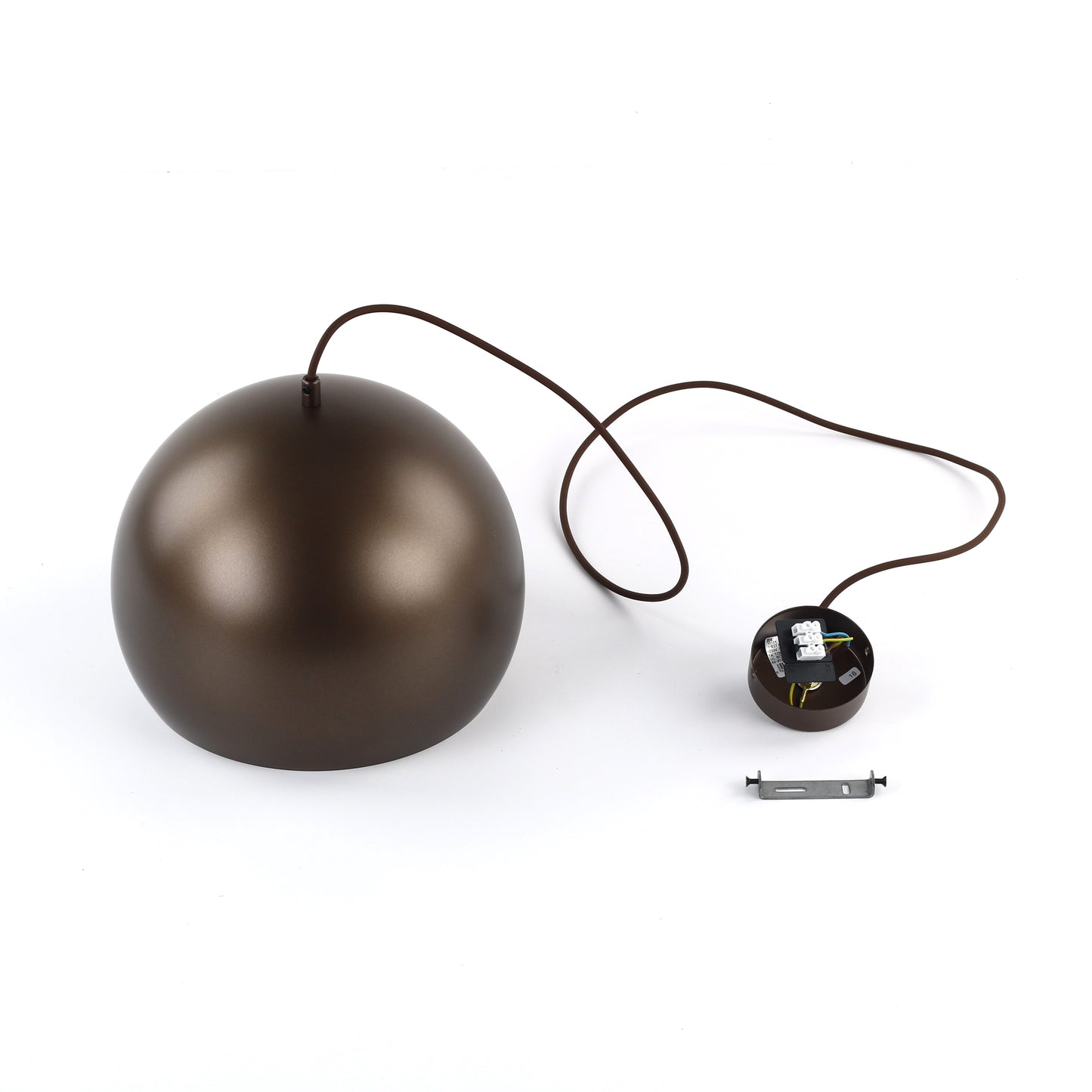 Piekaramā lampa Zoe 270 × 270 × 1600 mm brūns - N1 Home