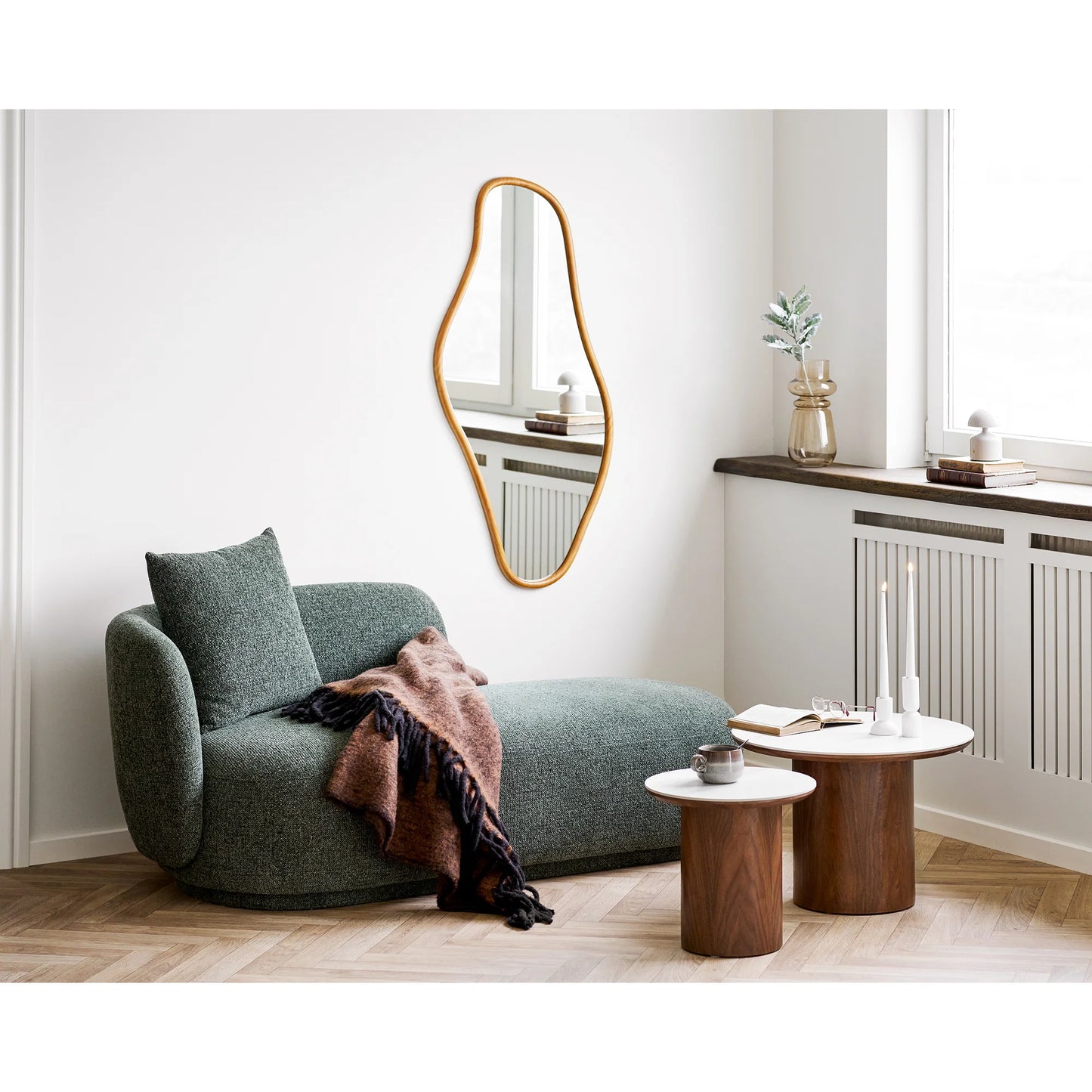 Dīvāns Mikus 88/175/70 cm zaļs