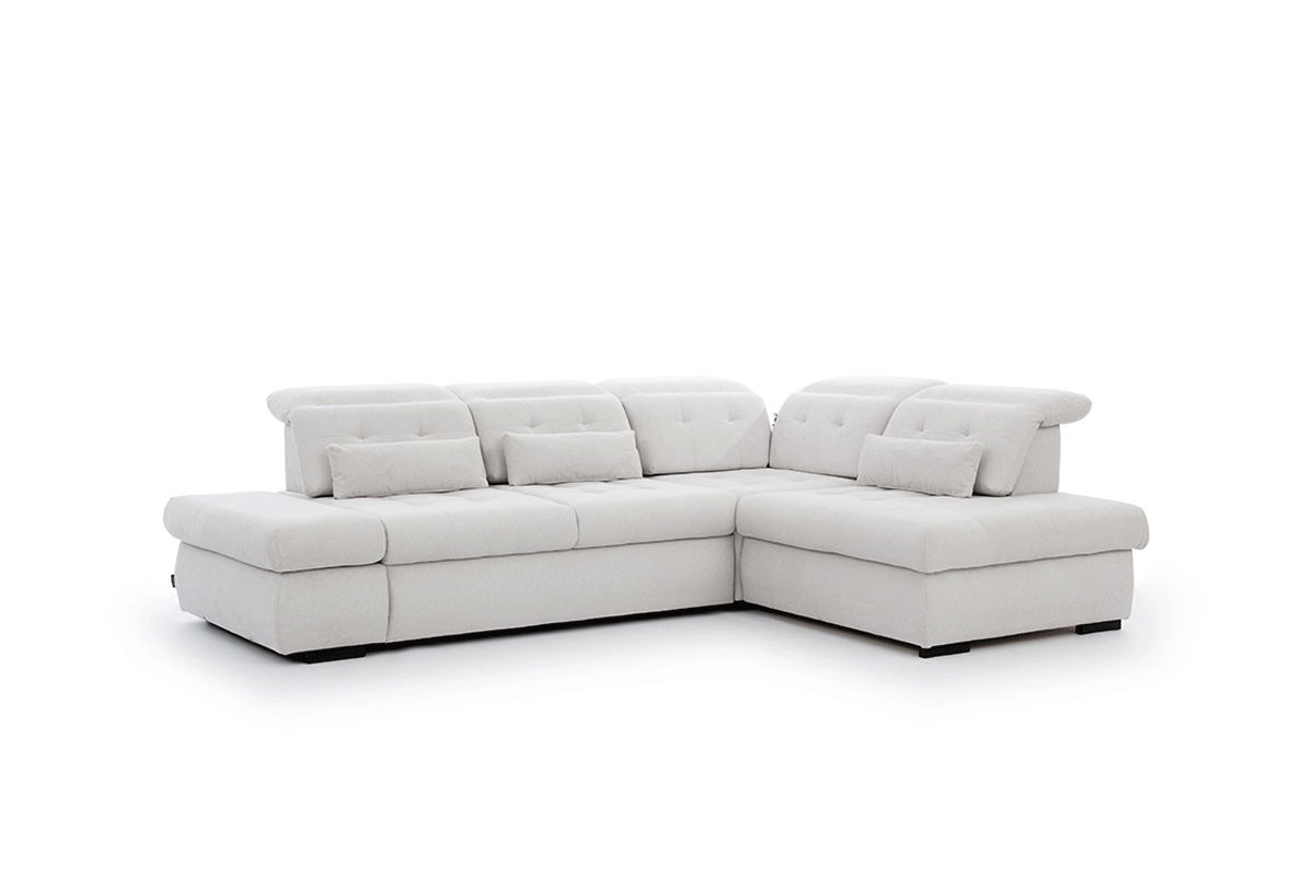 Dīvāns MARA M labais stūris 286/88-107/206 cm krēms - N1 Home