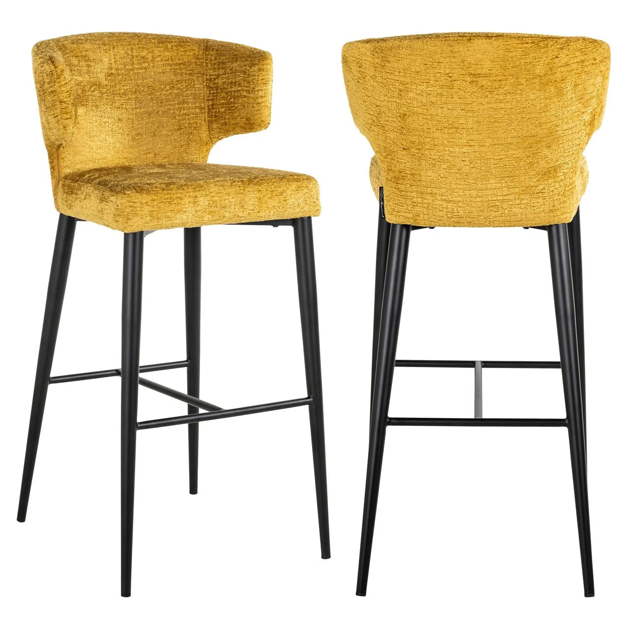 Bāra krēsls Taylor Richmond Interiors 52/102/55 cm mustard fusion - N1 Home