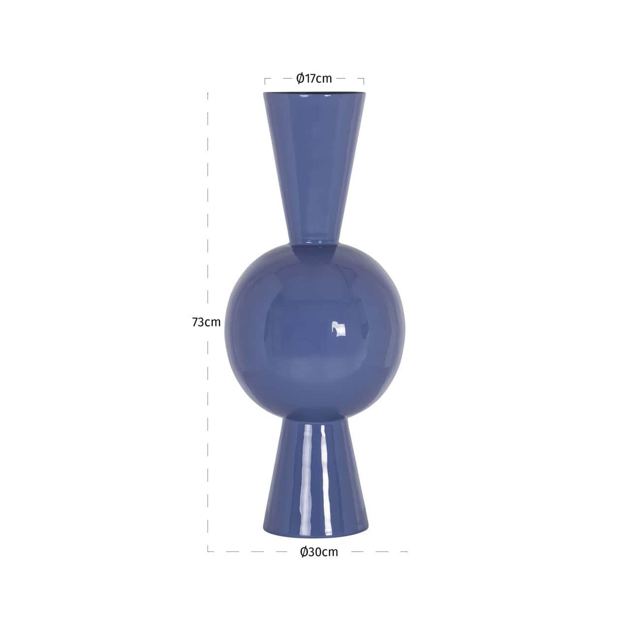 Vāze Noura Richmond Interiors 30/30/73 cm very peri