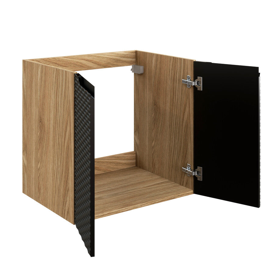 Vannas istabas izlietnes skapīs Ocea 60/57/46 cm melns - N1 Home