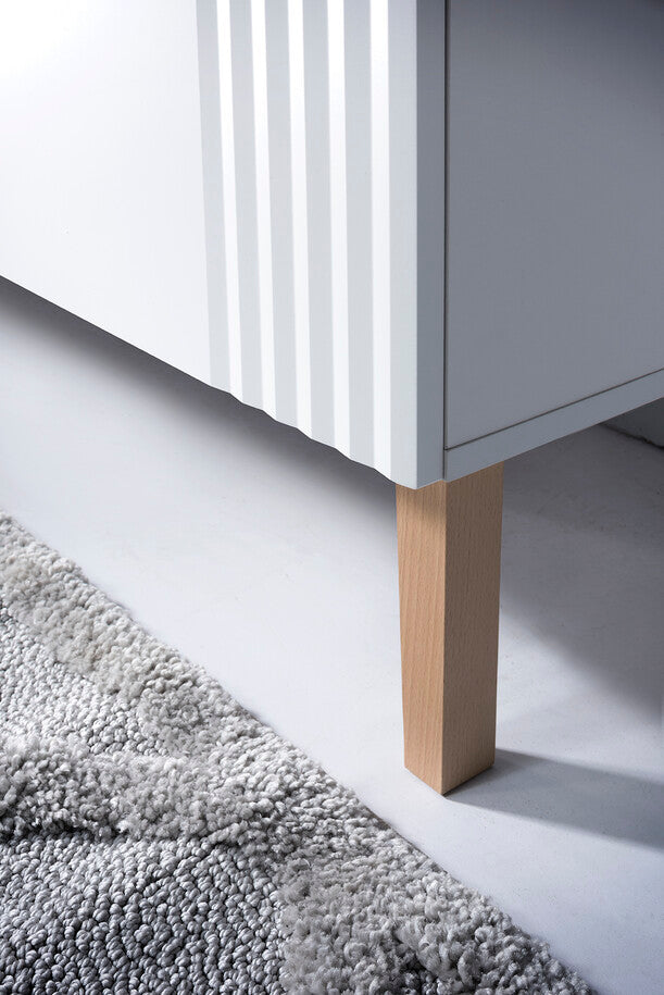 Vannas istabas mēbeļu komplekts ar spogulis Fija F balts - N1 Home