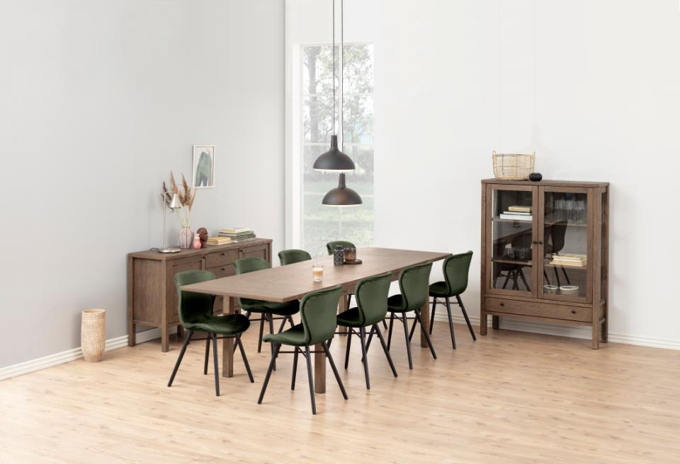 Krēsls Bati 47/53/82,5 cm meža zaļš/melns - N1 Home