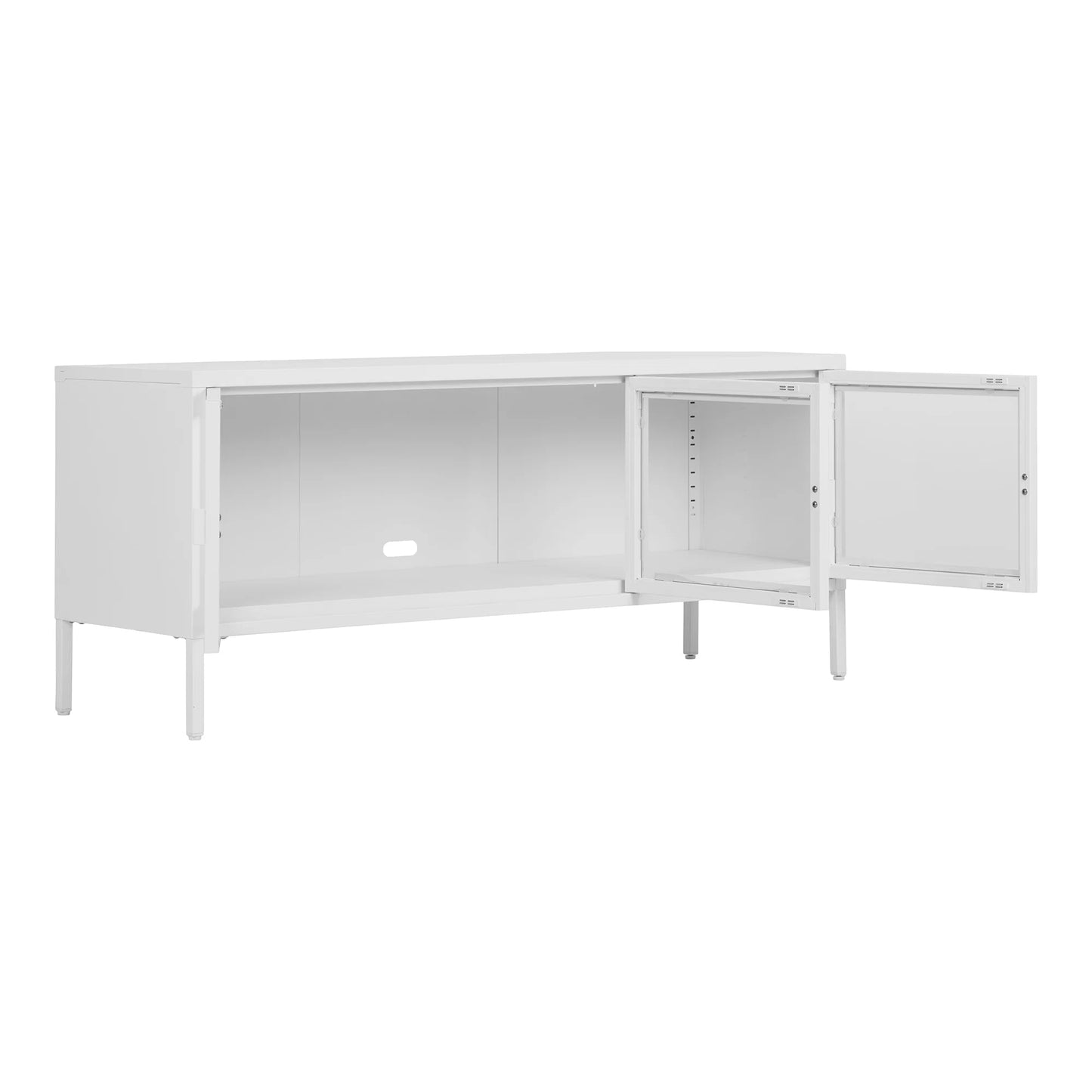TV skapis Bris 130/40/55 cm balts