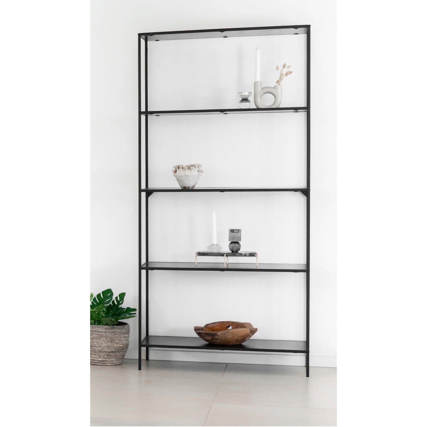 Plaukts Vitas 80/36/170 cm melns
