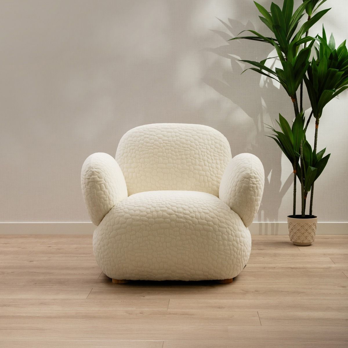 Krēsls Sias 96/90/79 cm ecru