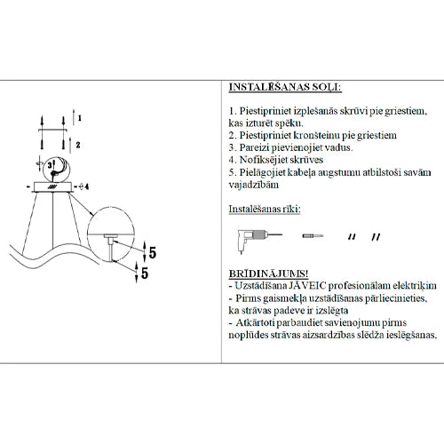 Piekaramā lampa Capri 60/150 cm balts - N1 Home