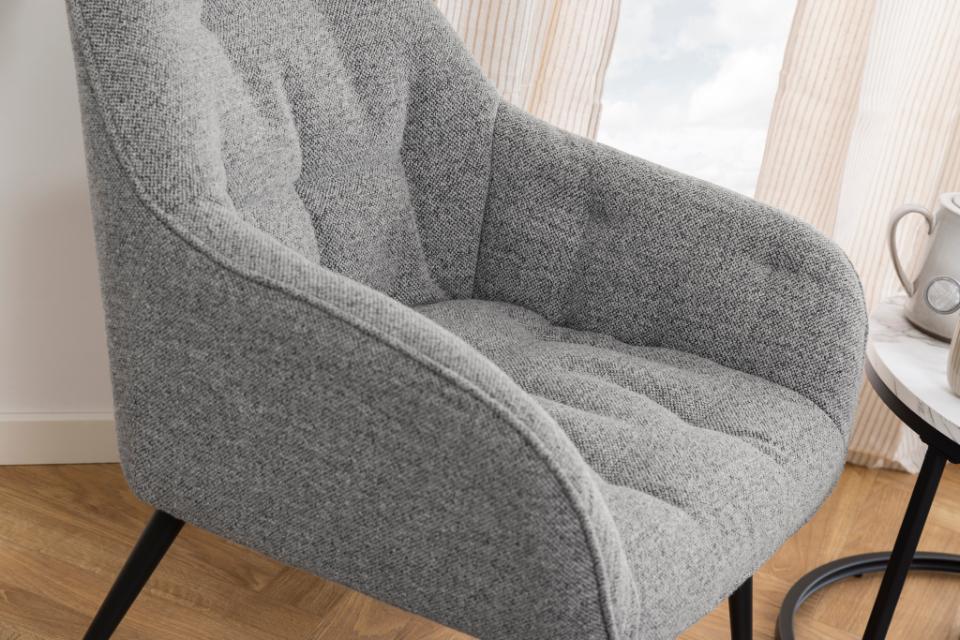 Krēsls Broo 74x77,5x81 cm pelēks - N1 Home