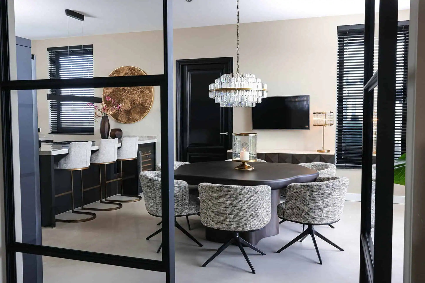 Ēdamgalds Sherman organiskais Richmond Interiors 77/152/152 cm brūns - N1 Home