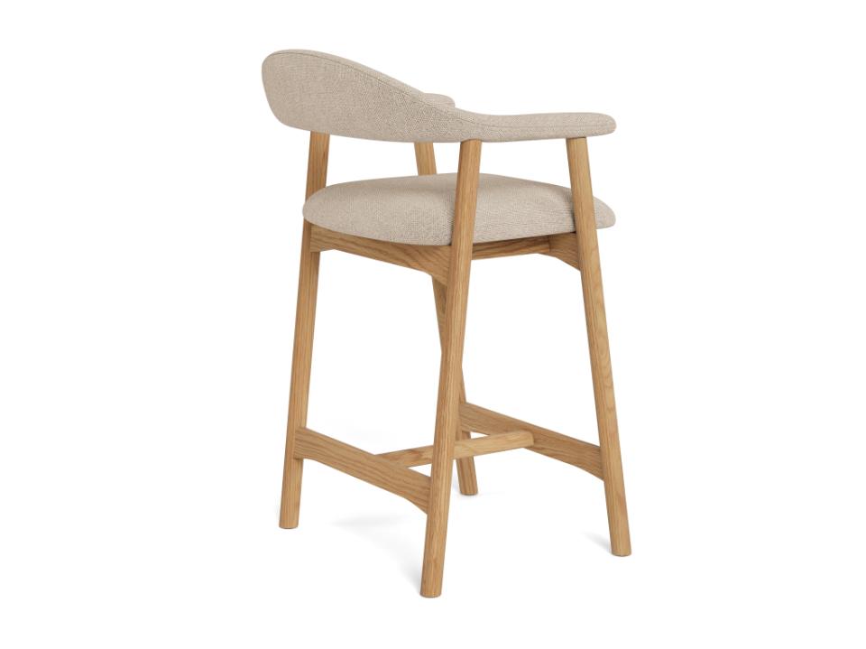 Krēsls Adder 52/52/91 cm Caso fabric sand 4 FR/gumijkoks