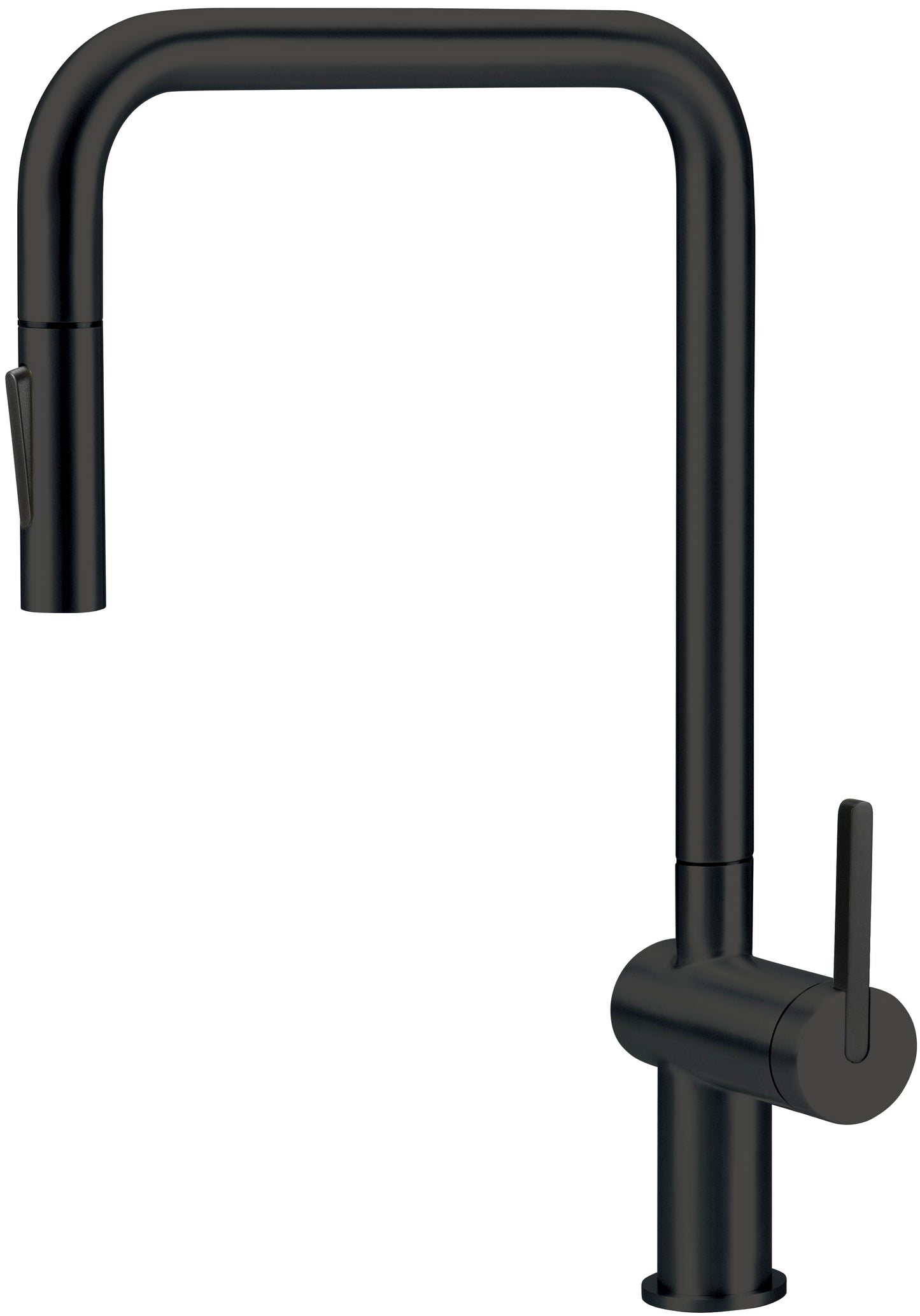 Virtuves jaucējkrāns ar izvelkamu snīpi Momi 408 mm nero - N1 Home