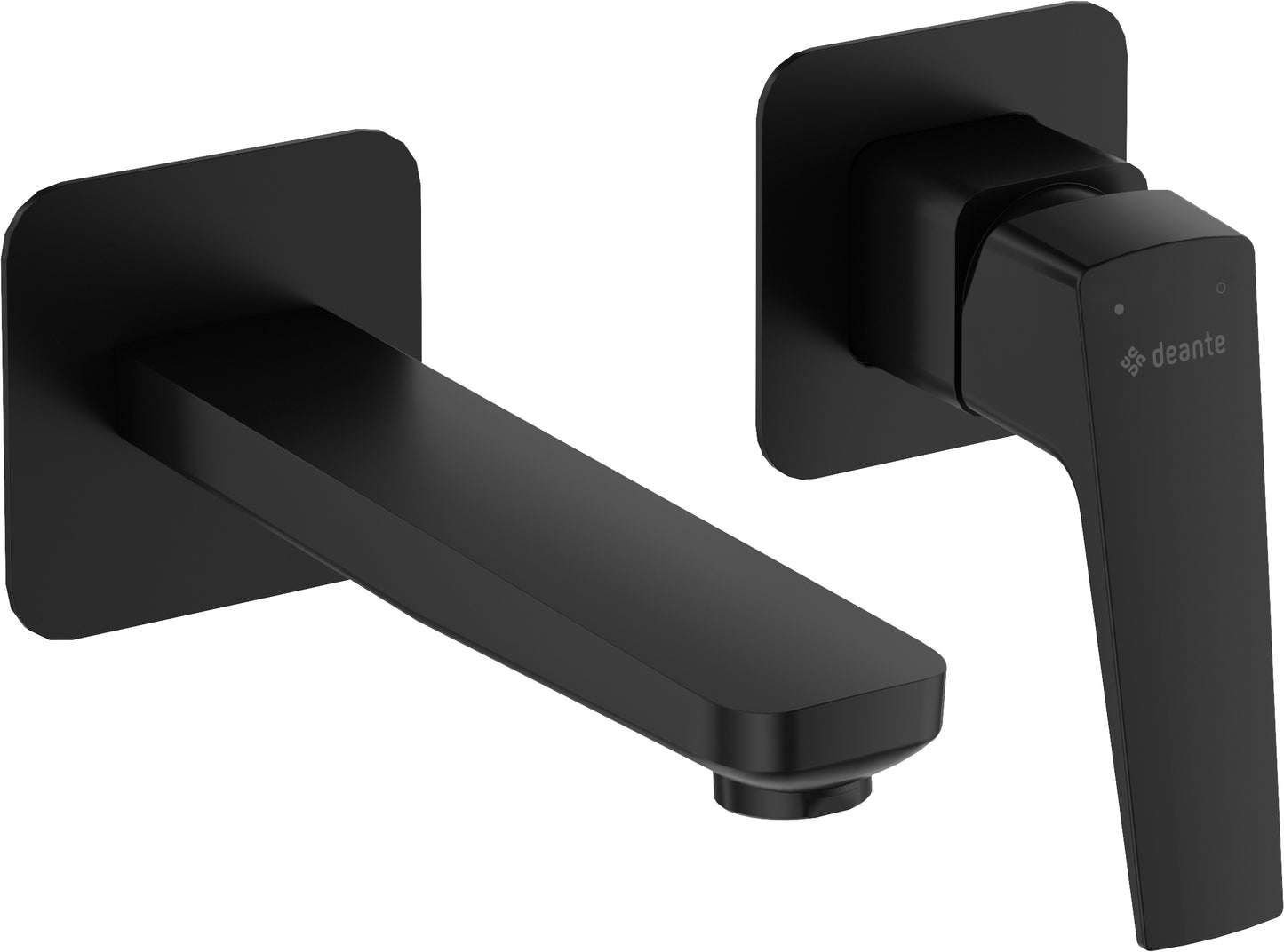 Izlietnes maisītājs - sienas BLUR, sienas montāža, 20 cm nero - N1 Home