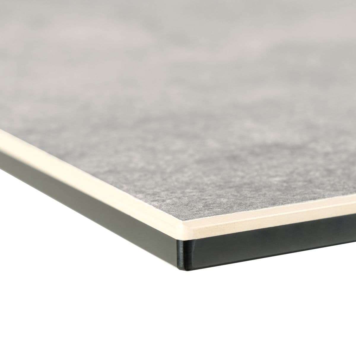 HE taisnstūra pusdienu galds,pelēka Anista neapstrādāta keramika 160x90x75,5 cm