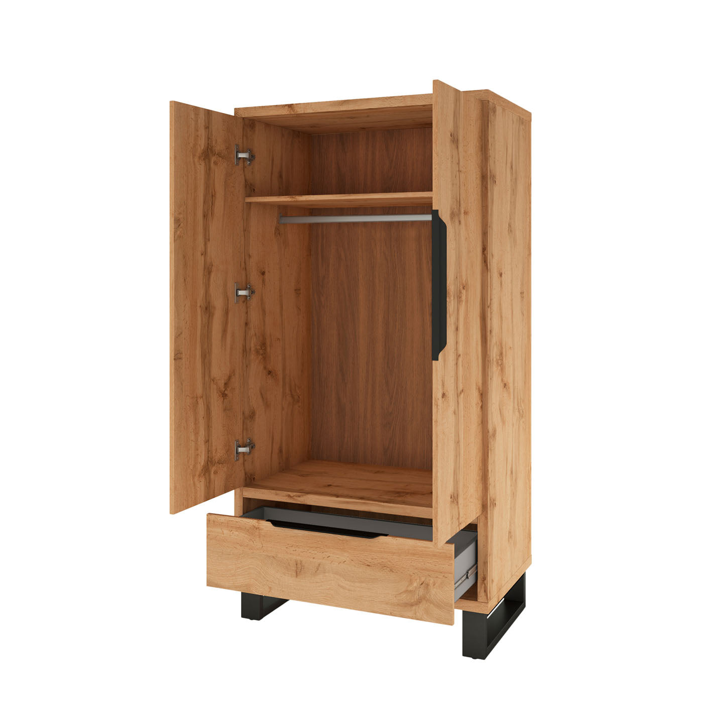 Skapis Hallis 99/190/60 cm Votan ozols