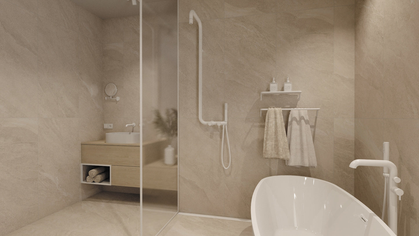 Iebūvēts izlietnes maisītājs Silia 222 mm bianko - N1 Home