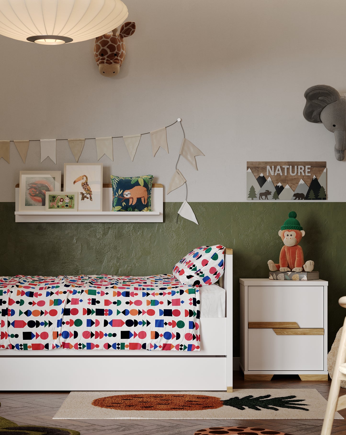 Gulta SONI 140x70 cm balts - N1 Home