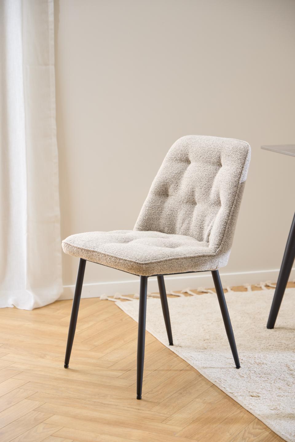 Krēsls Broo (2) 50/55/84 cm bēšs - N1 Home