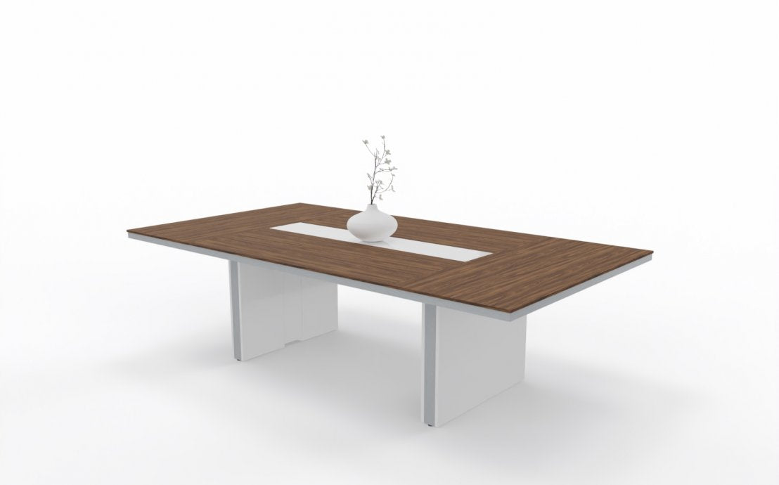 Galds Aris 200, 240/100/75 cm Sudraba Tectona DN1/balts - N1 Home