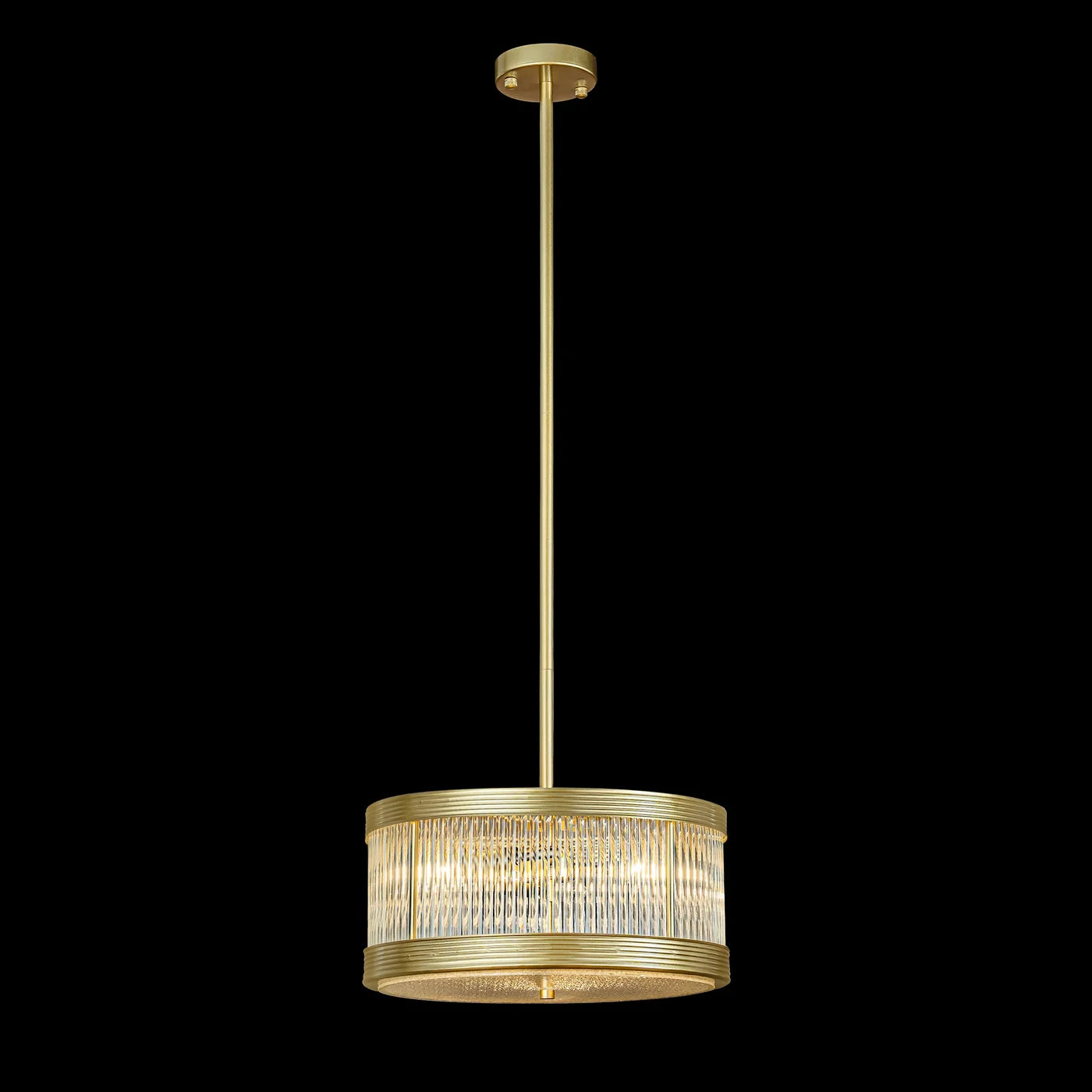 Lustra Kyl dekorēta ar stikla akcentiem, 40 x 109 cm, zelts - N1 Home