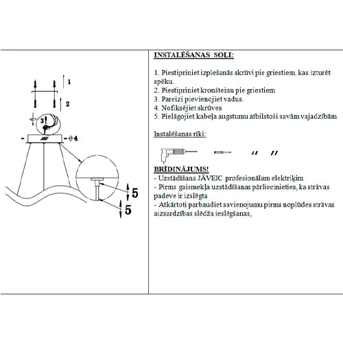 Piekaramā lampa Nuo Duo zelts - N1 Home