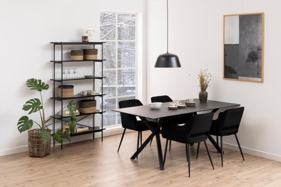 Krēsls Rans 56/58/79 cm melns - N1 Home