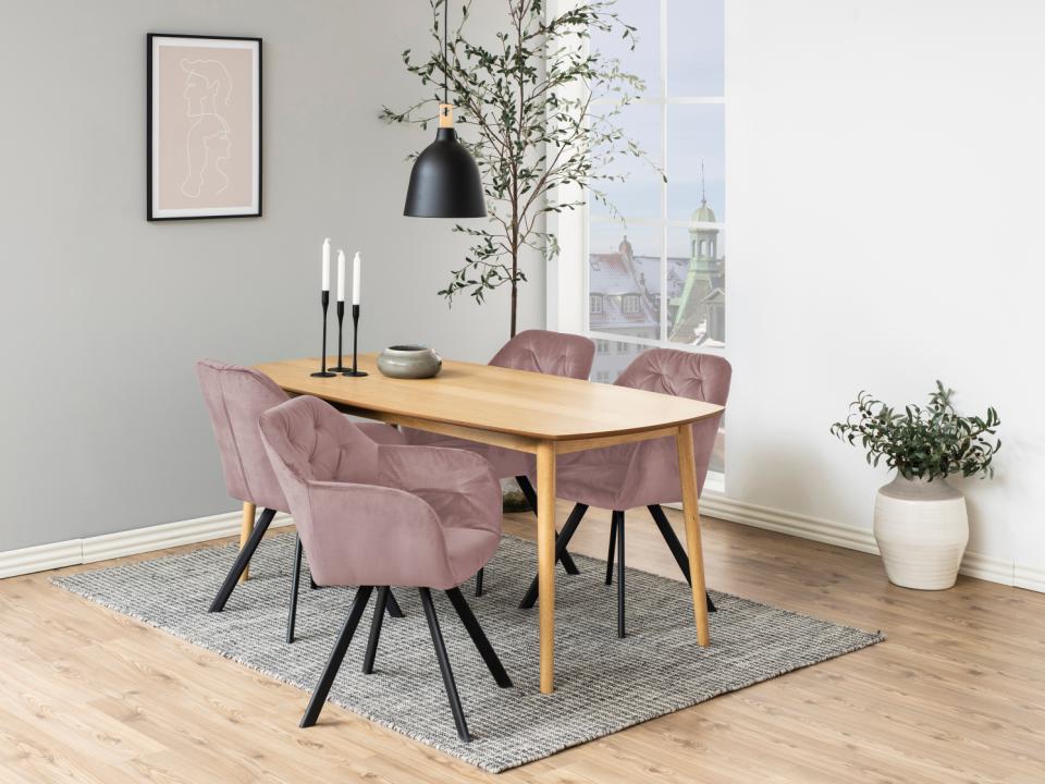 Krēsls Lols 57/61/81 cm putekļains roze - N1 Home