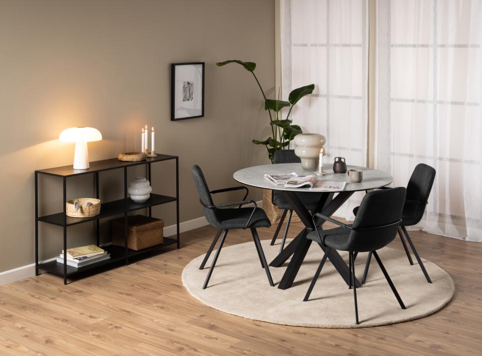 Krēsls Selin 55/50/85 cm tumši pelēks - N1 Home