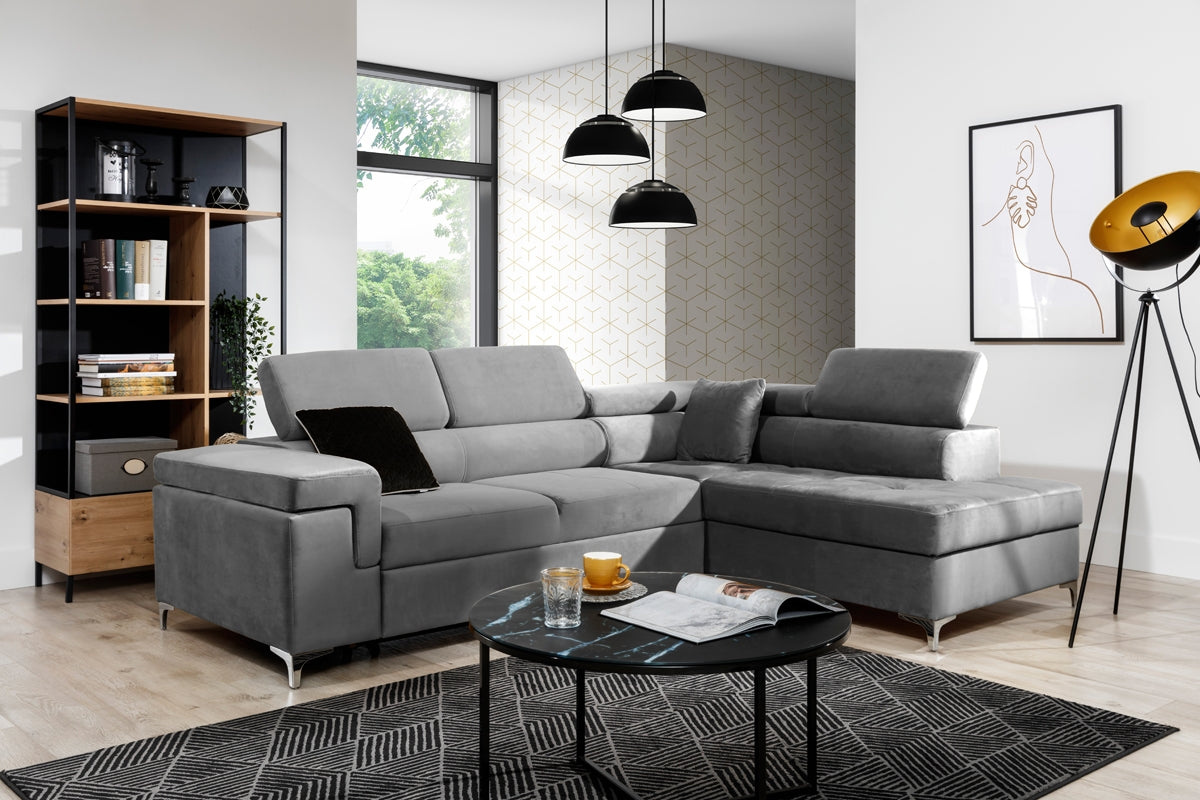 Dīvāns EGO L labais stūris 274/76-98/202 cm - N1 Home