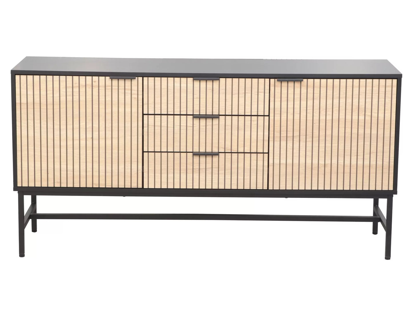 Kumode Maros 75/40/150 cm ozols/melns - N1 Home