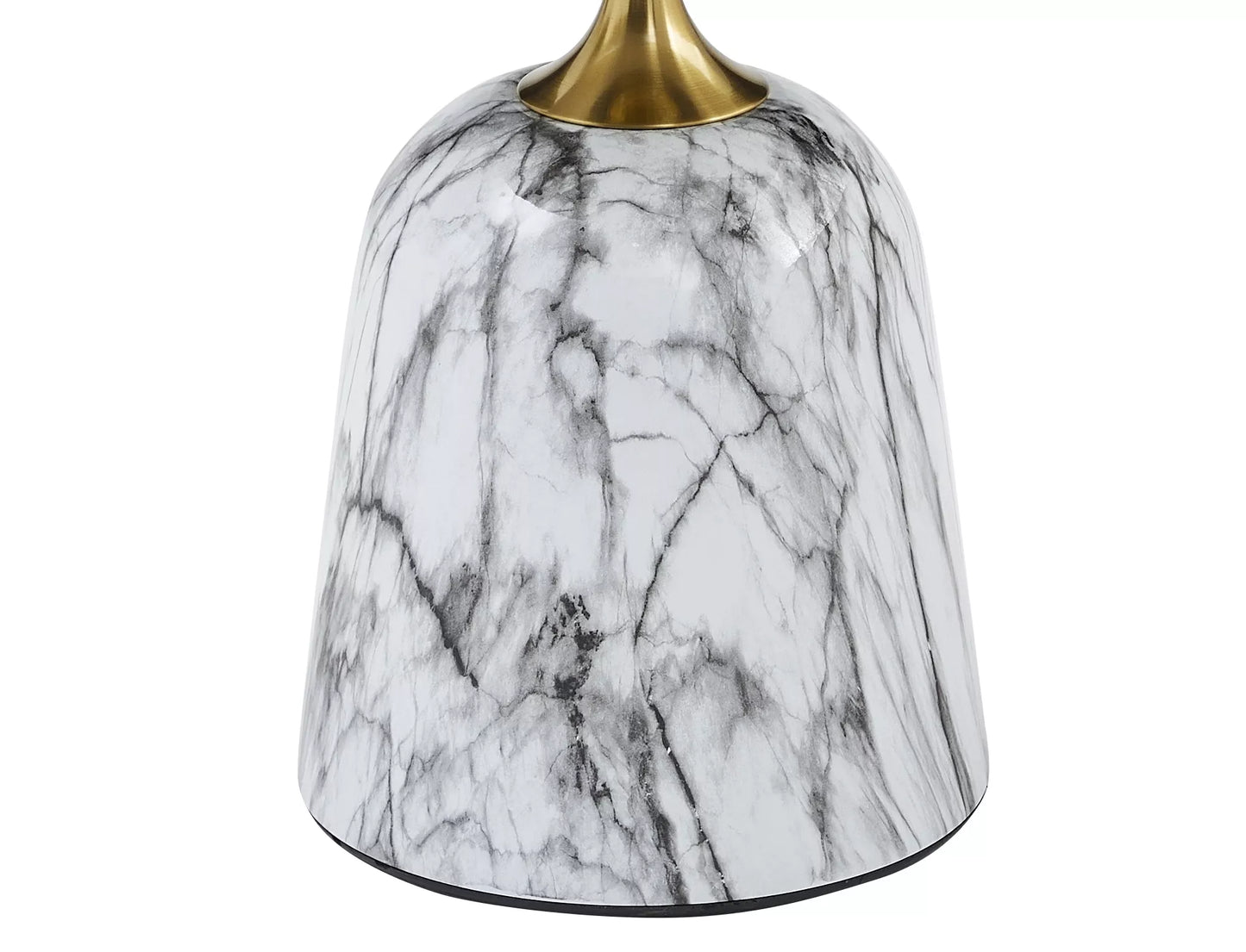 Kafijas galds Fami 59/50 cm balts/zelts - N1 Home