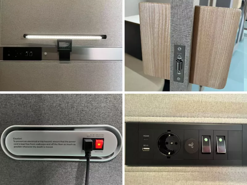 Akustika mierigs kabīne Mon 210/110/90 cm taffy - N1 Home