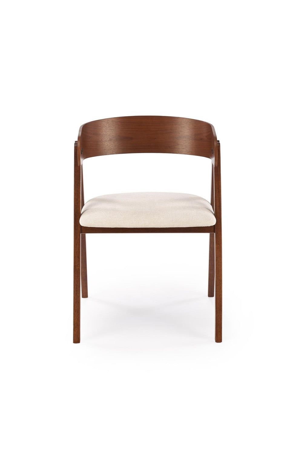 Krēsls Bruno 55/49/75/45 cm valrieksts/gaiši bēšs - N1 Home