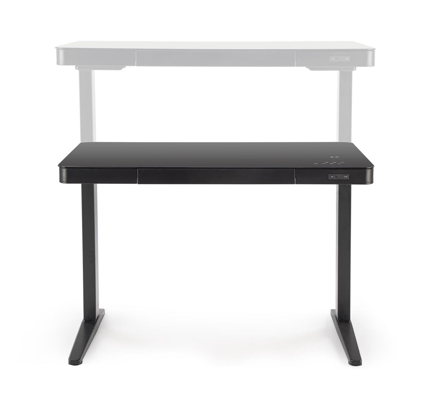 Rakstāmgalds LP 120/60/77-120 cm melns - N1 Home