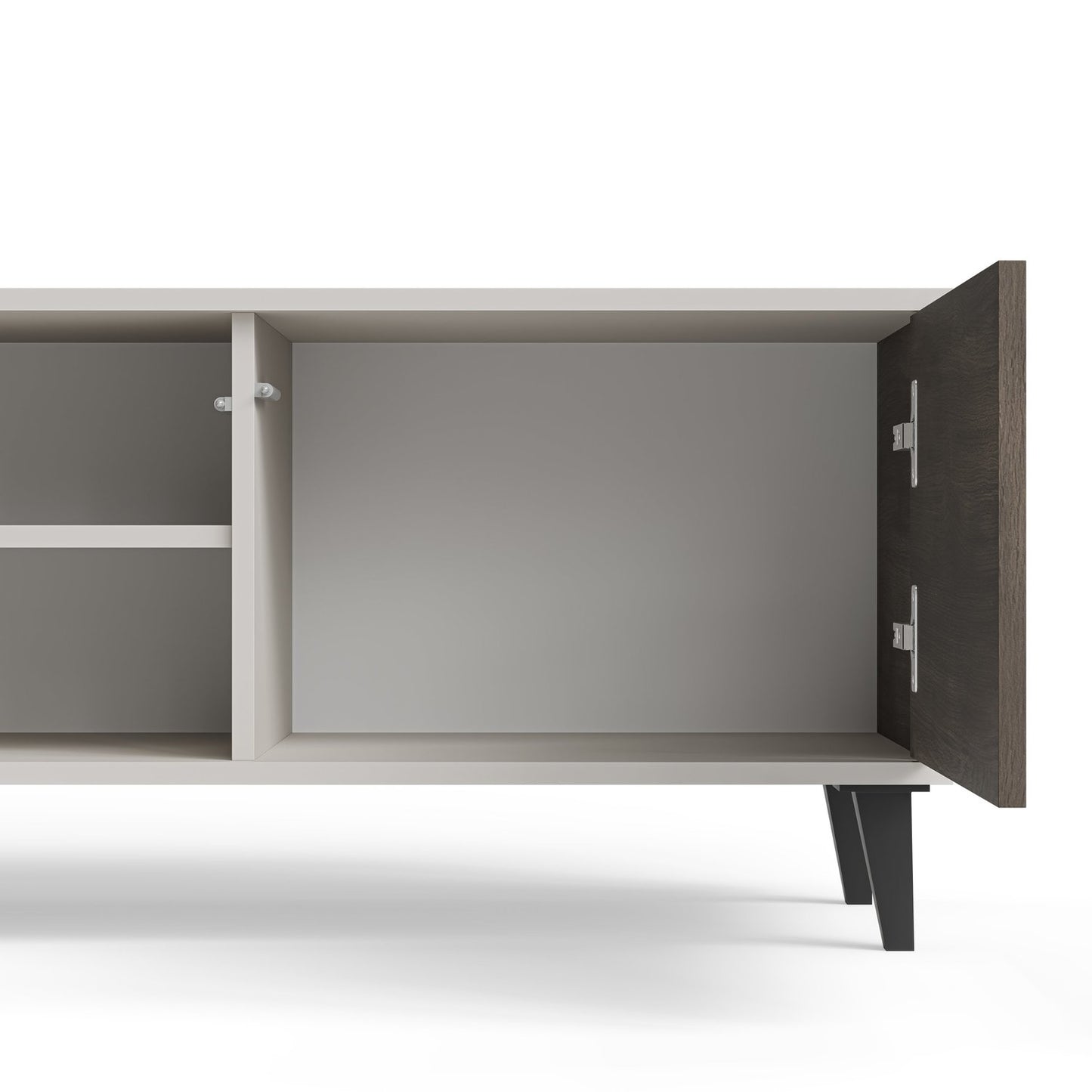 TV skapis Berlin 150;180;200/40/47;52 cm kašmirs/valrieksts - N1 Home