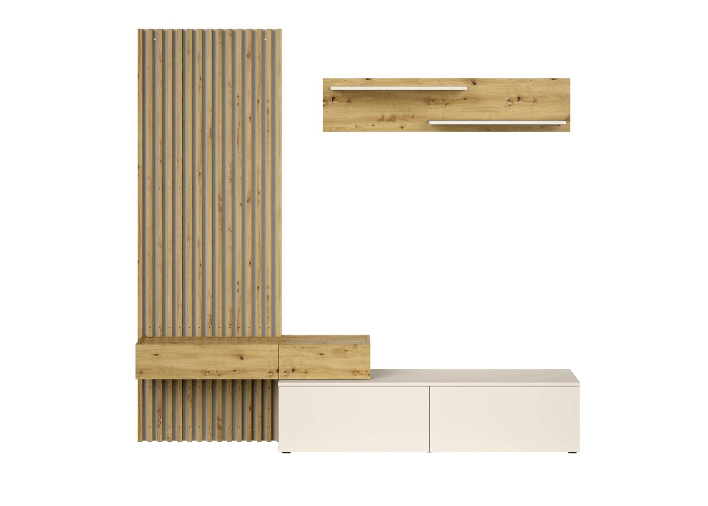 Mēbeļu komplekts Karmina 210 cm Artizan ozols/kašmirs