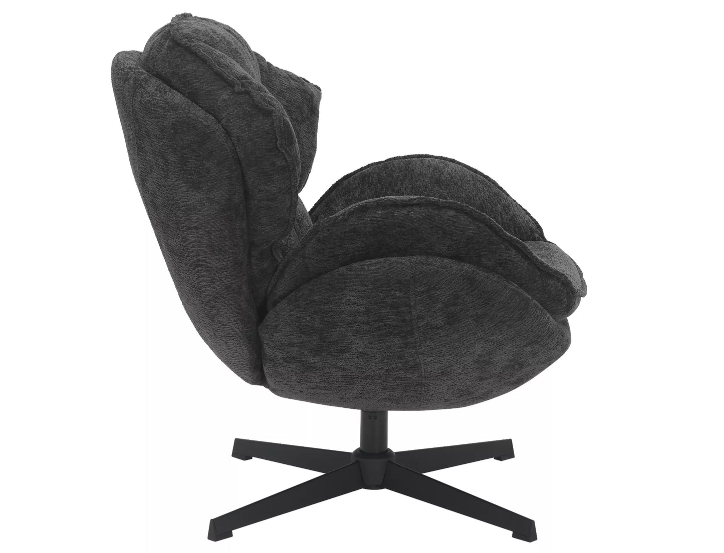 Krēsls Rogd 83/87/44 cm melns - N1 Home