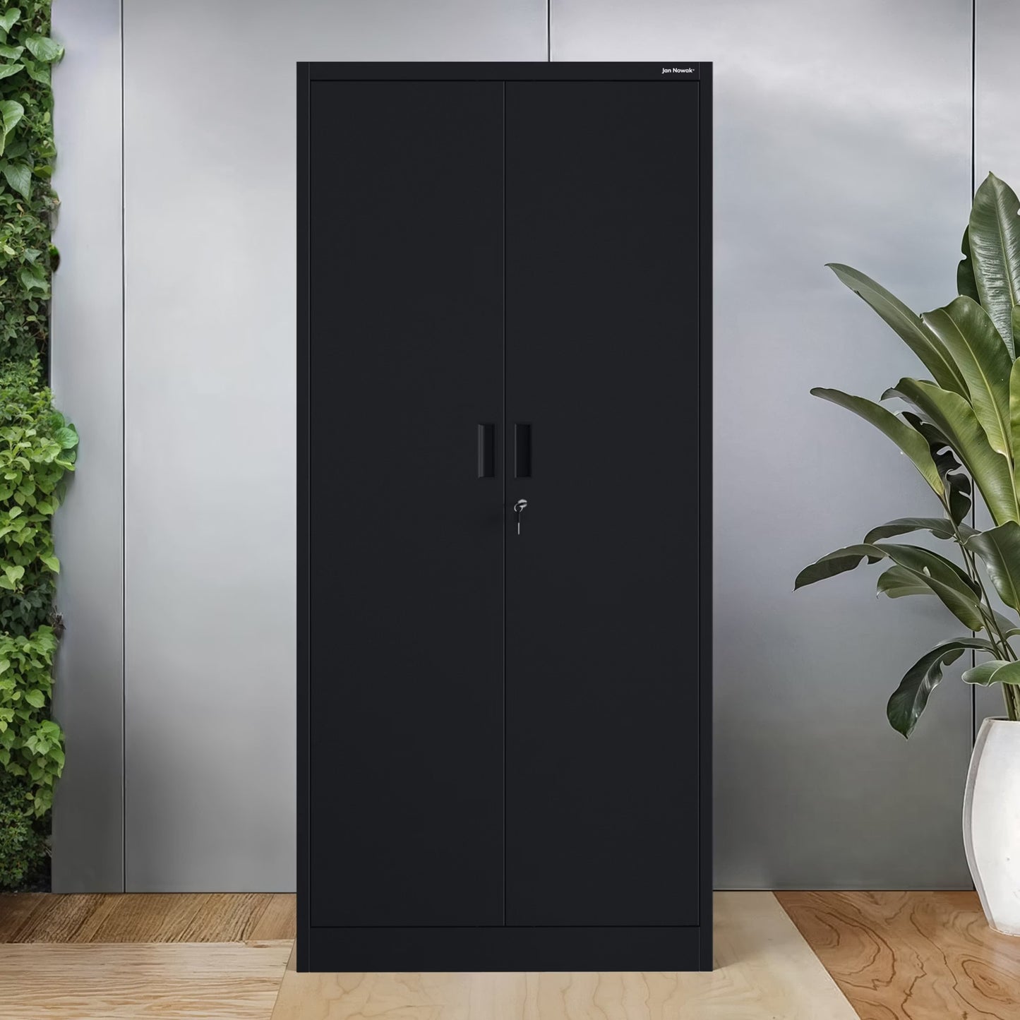 Skapis Yan kompakts 175/80/40 cm melns - N1 Home