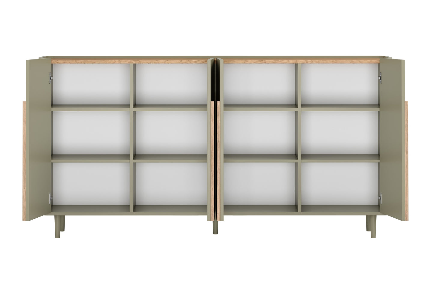 Kumode Amil 200/102/48 cm Eikalipts / Baltijas kāpu ozols / Dabīgais ozols - N1 Home