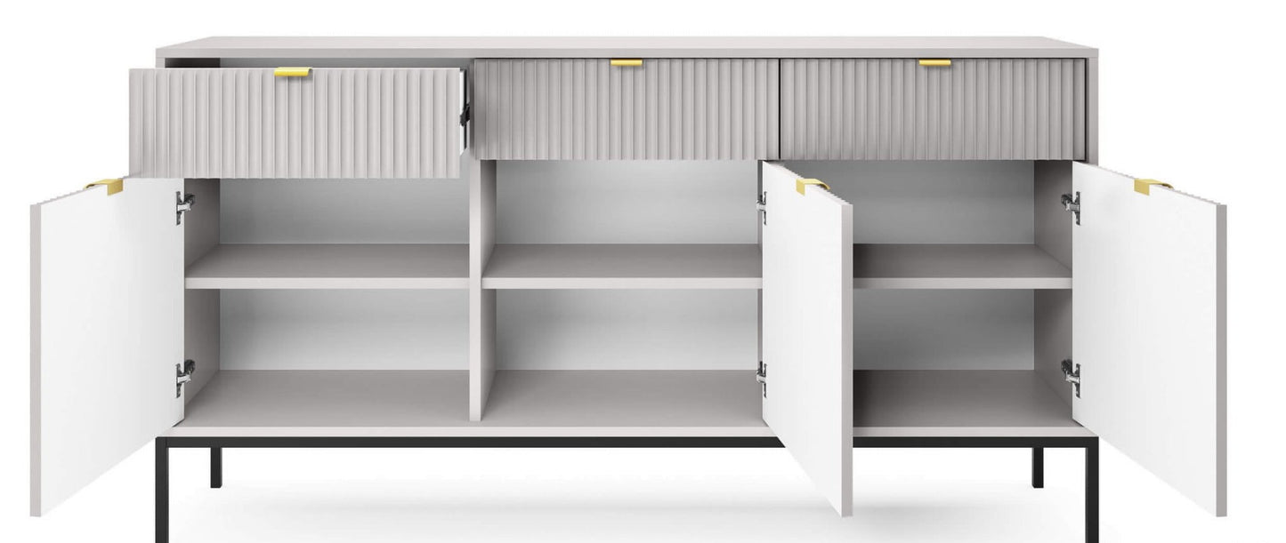 NV kumode pelēka 154x39x83 cm - N1 Home