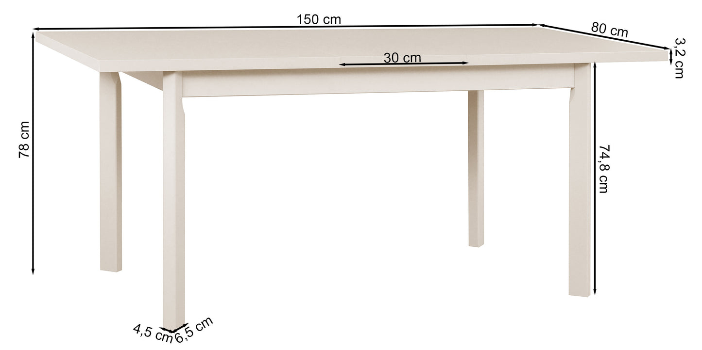 Galds Banto 120/78/80 cm kašmirs