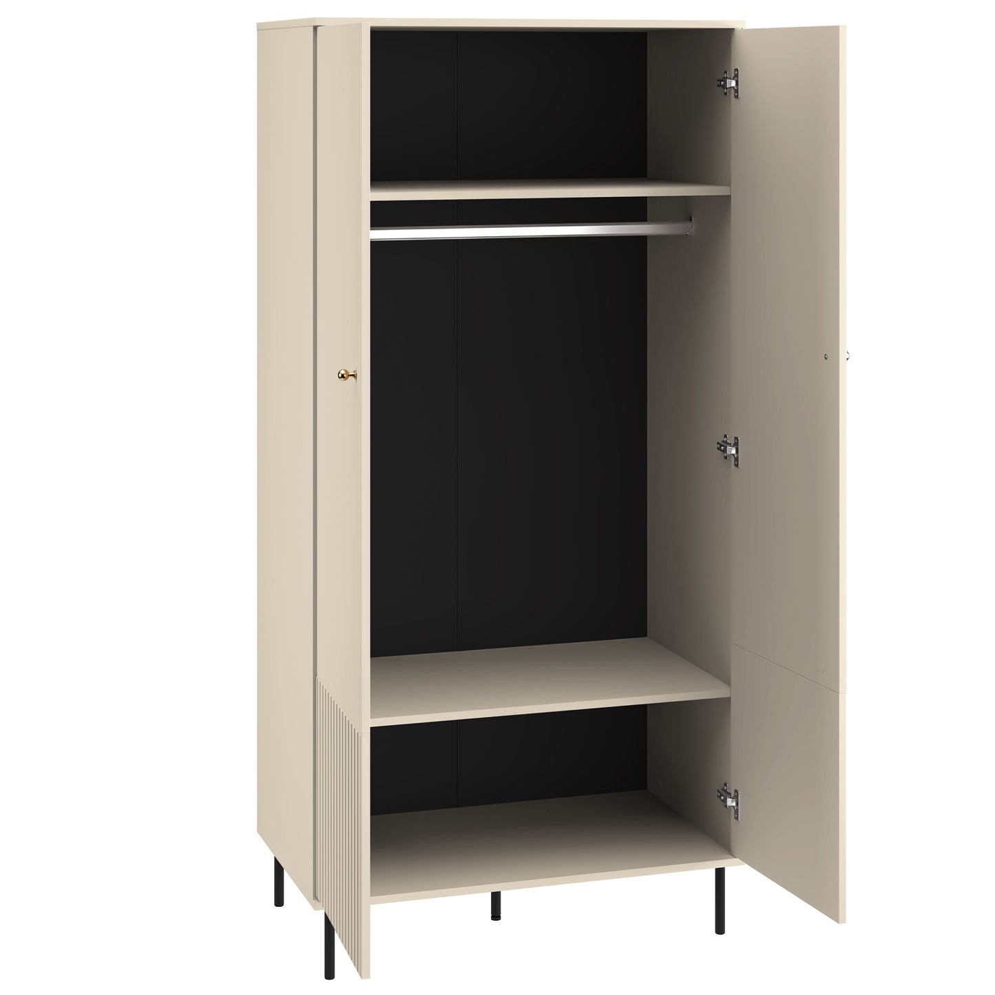 Skapīs Galeto 190/92/53 cm bēšs - N1 Home