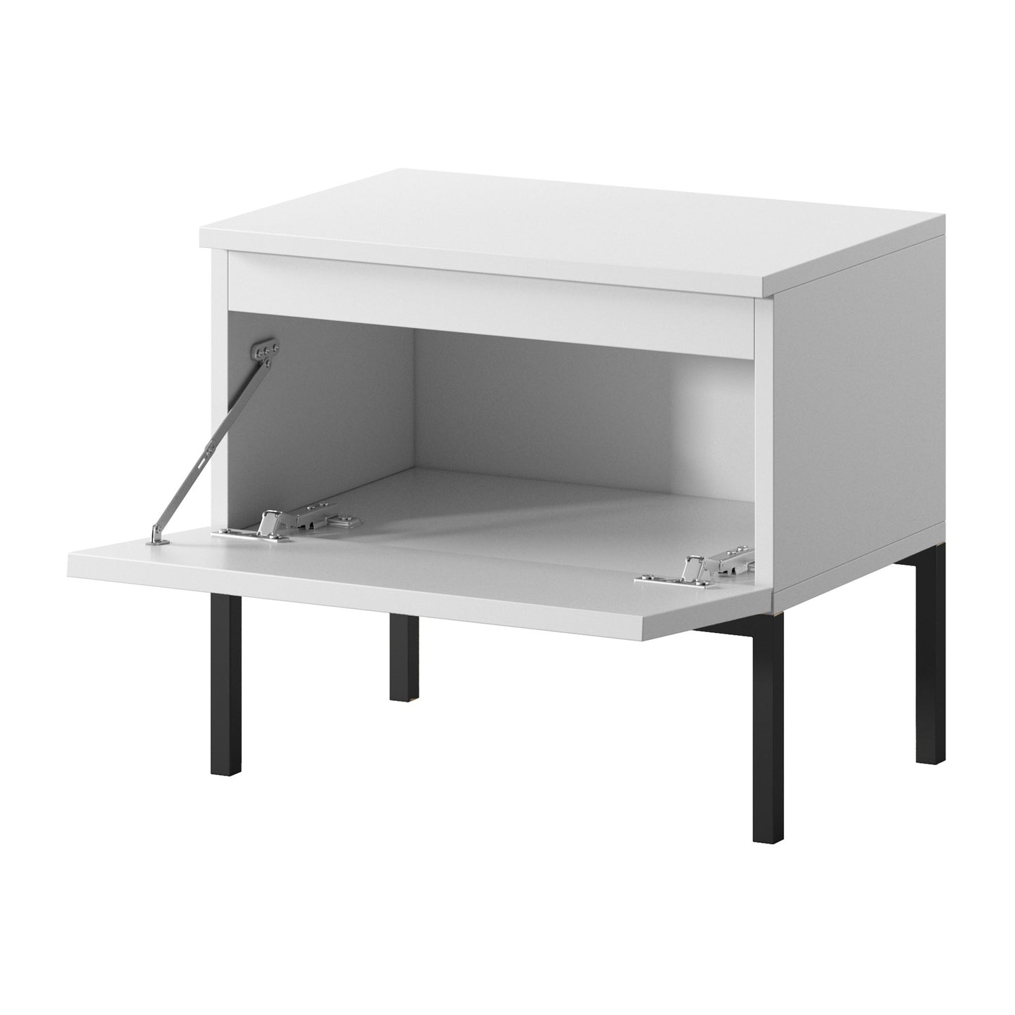 Naktsgaldiņš Bommo 43/49/32 cm balts