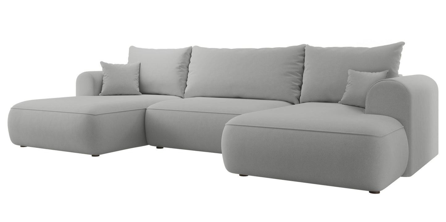 Dīvāns Ovors U 380/95/167 cm Castel 80 - N1 Home