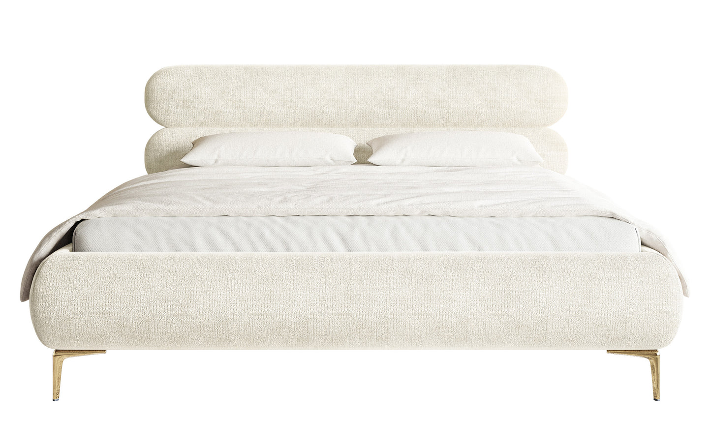 Gulta Loure 140/160/180x200 cm Perfect Harmony 01/zelts kājas - N1 Home