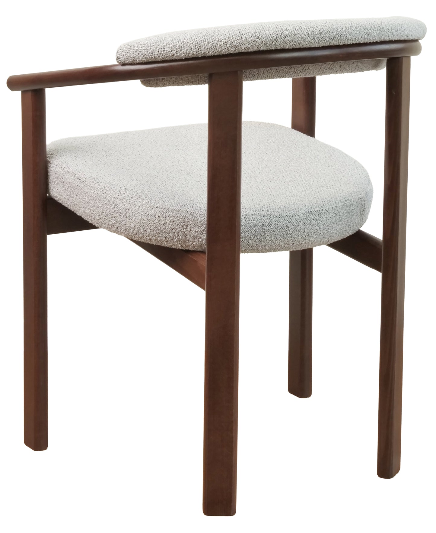 Krēsls Finis 73/56/55 cm gaiši valrieksta/gaiši pelēka buklē - N1 Home