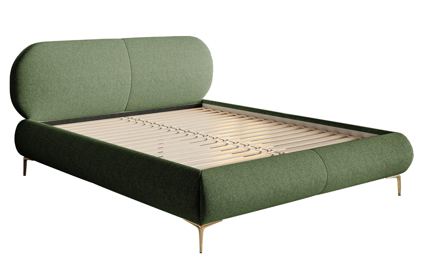 Gulta Valeo 140/160/180x 200 cm Toronto 13 (Lech), zelta kājas - N1 Home