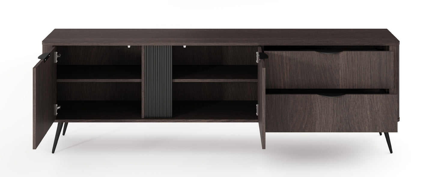 TV skapis Verto 161/195/38 cm Dunin ozols