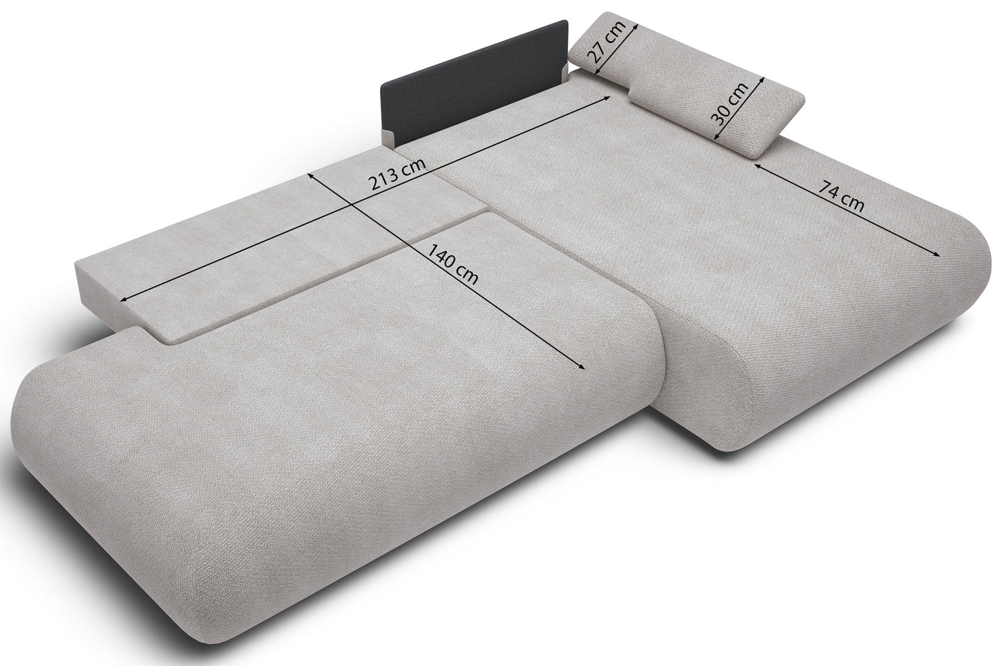 Dīvāns Armon 74/286/173 cm Vinci 07 - N1 Home