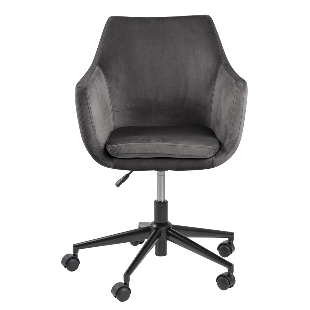 Biroja krēsls ar regulējamu augstumu Loka 91/58/58 cm pelēks - N1 Home